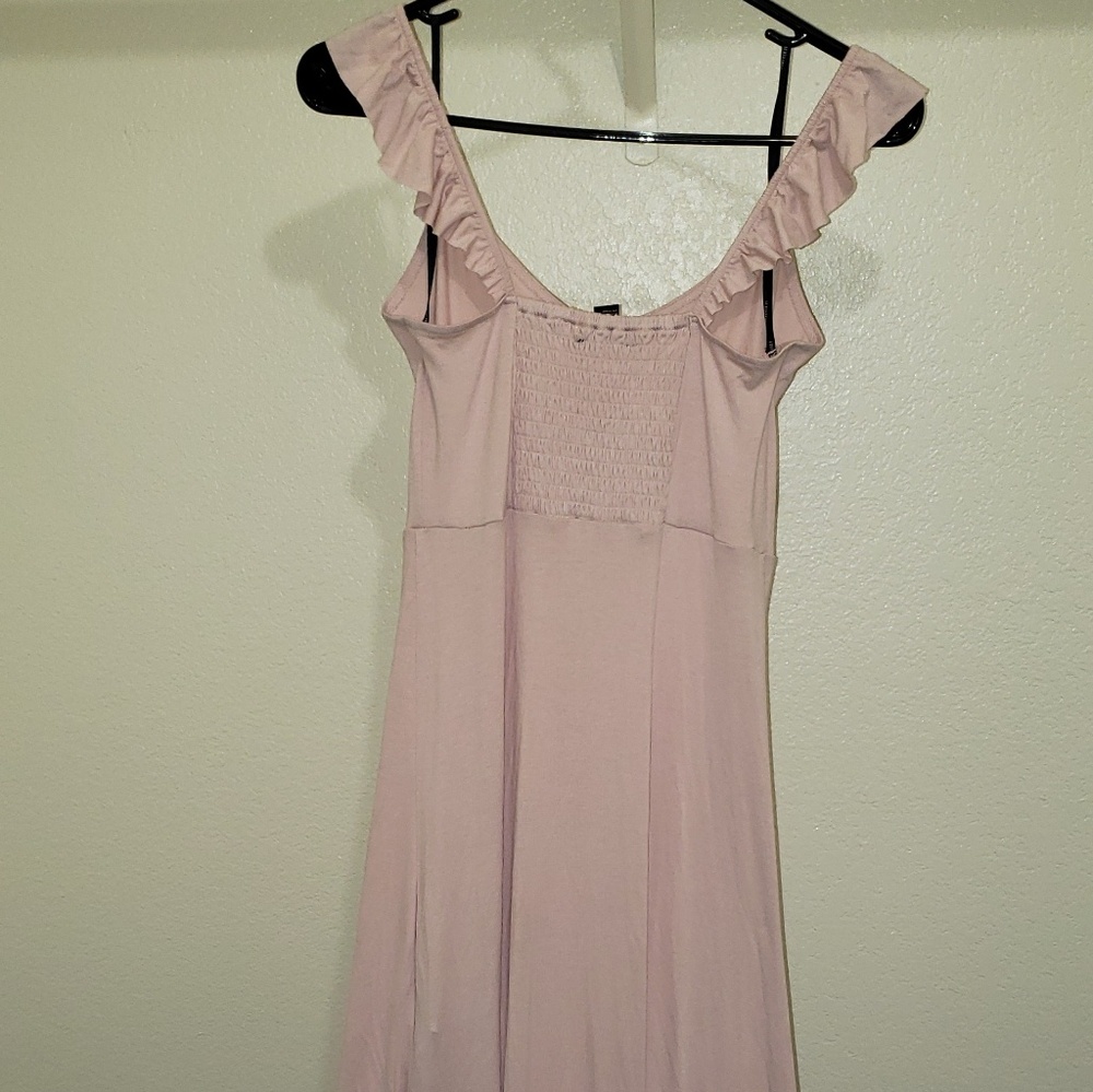 Blush maxi dress